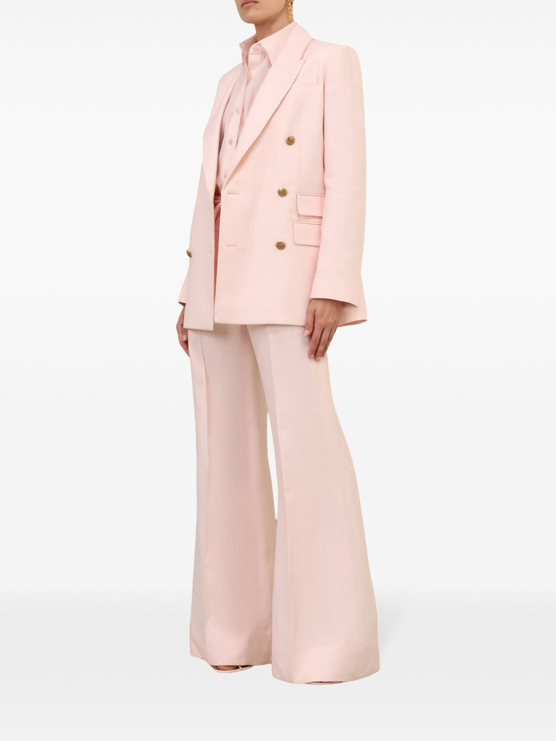 Crush Linen Flare Pants