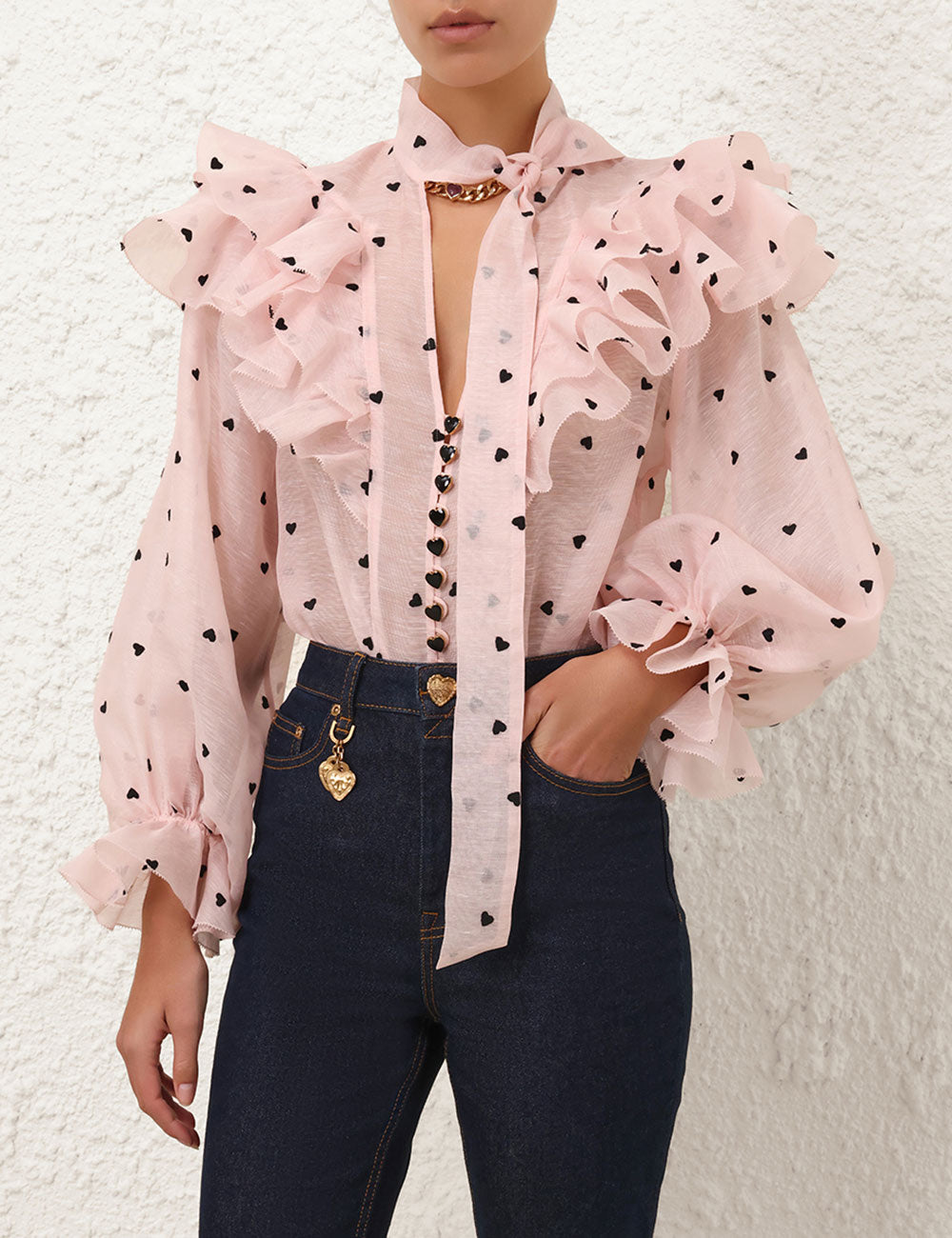 Crush Embroidered Blouse