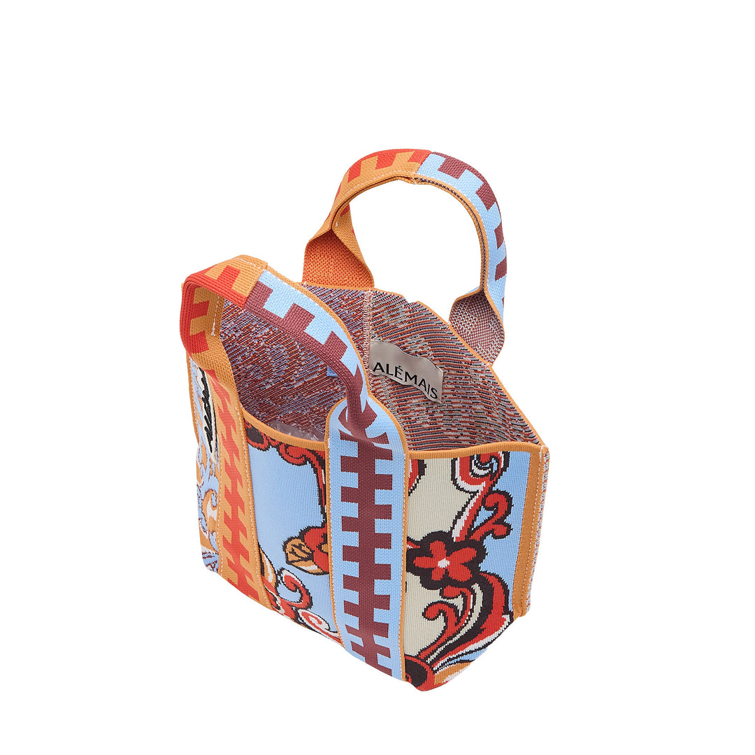 Spliced Jacquard Mini Tote