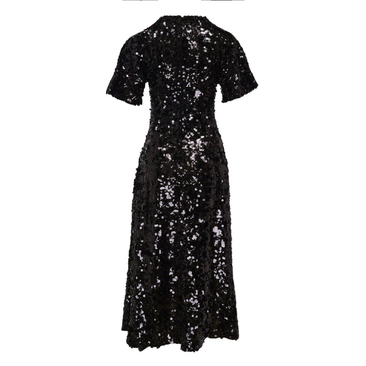 Velvet Sequins Long Dress