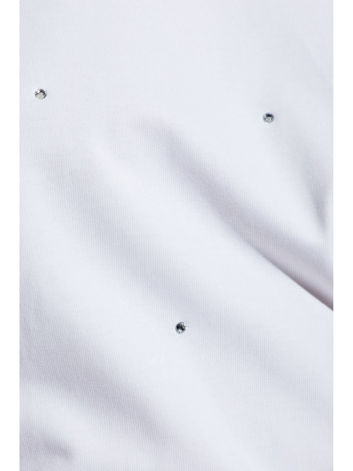 Heavy Cotton Drop Shoulder Rhinestone T-Shirt