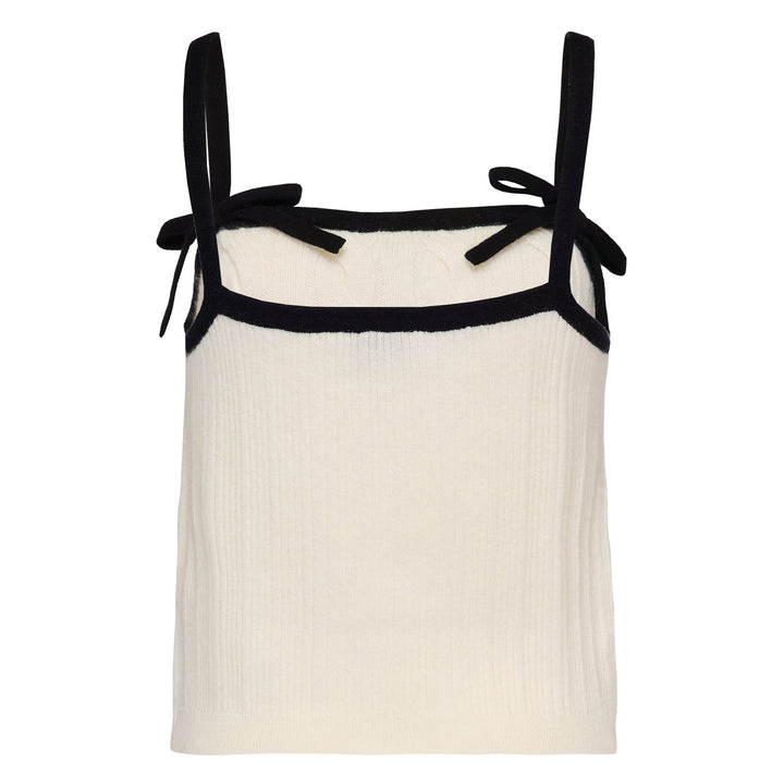 Cashmere Mix Strap Top