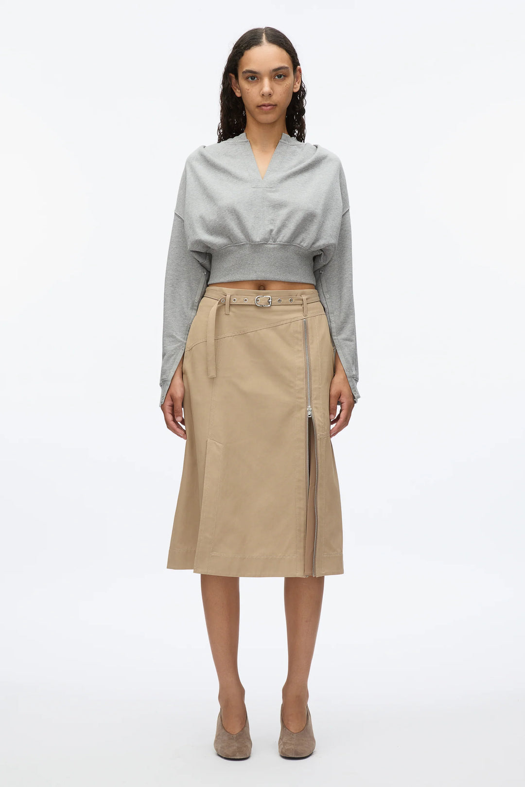 Long Sleeve Cropped Sweatshirt