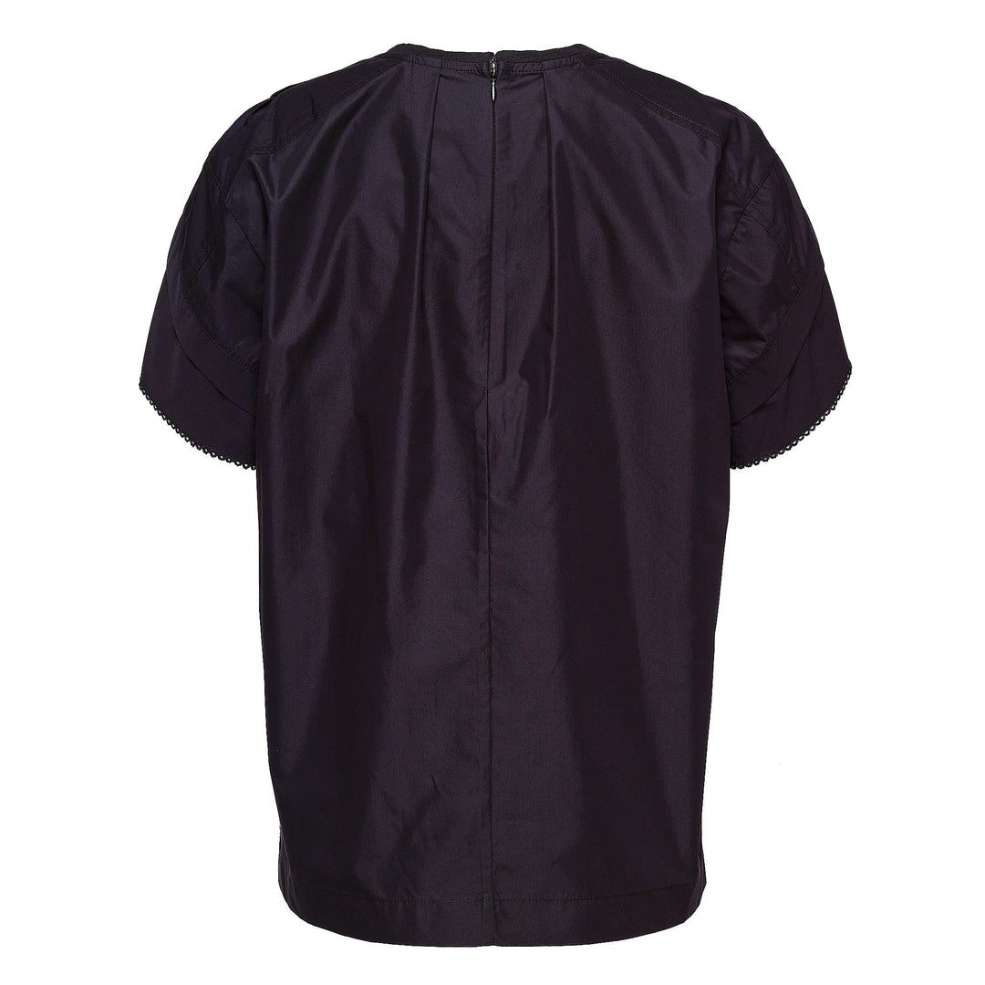 Combo T-Shirt With Cascade Drape Sleeves