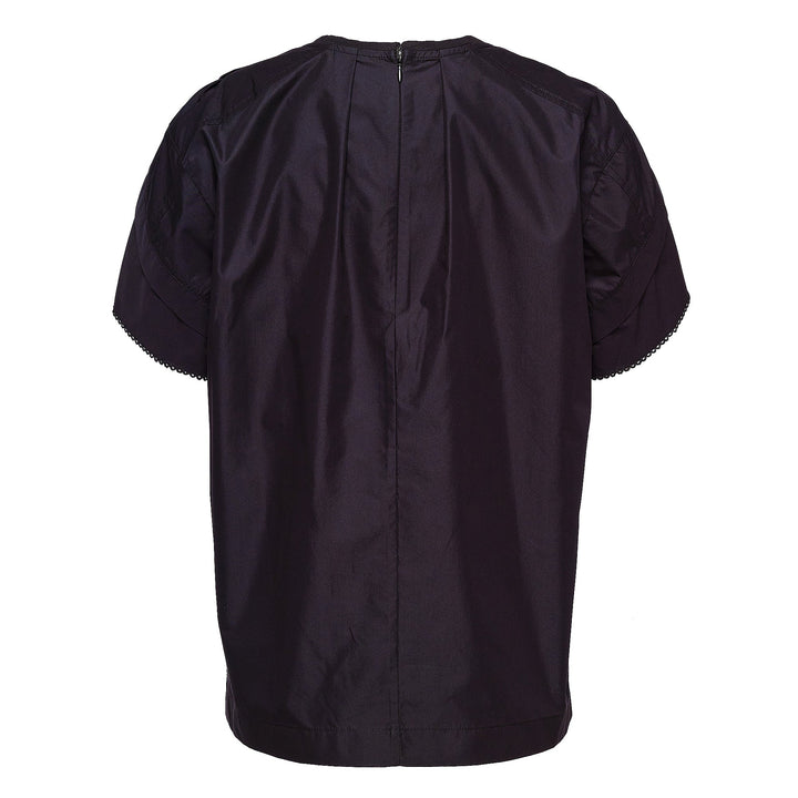Combo T-Shirt With Cascade Drape Sleeves