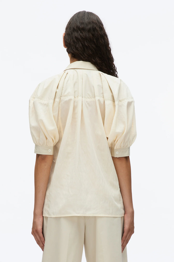 Lantern Sleeve Combo Shirt