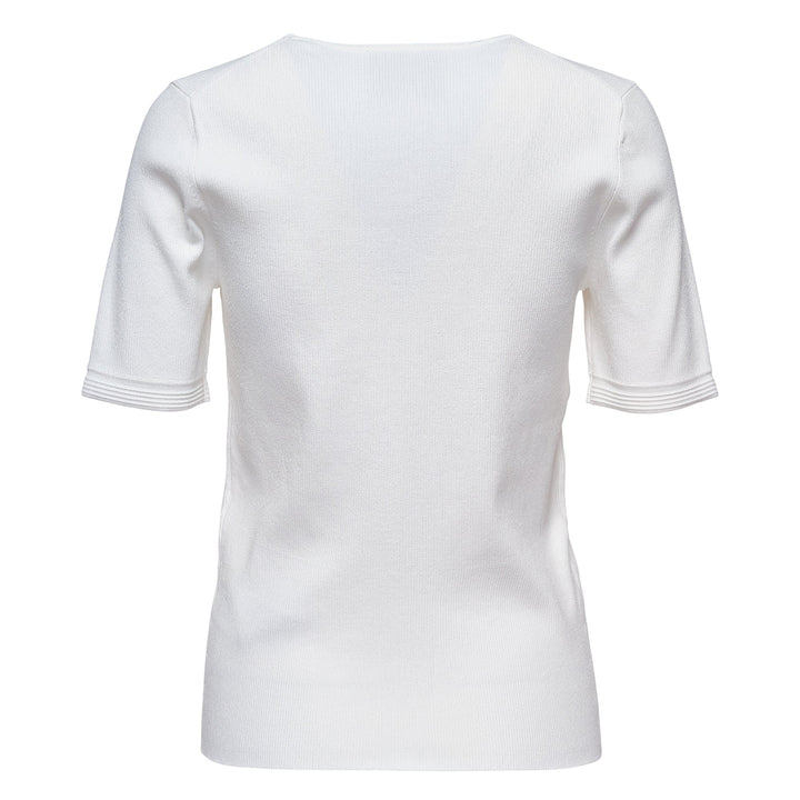Compact Rib V-Neck Top