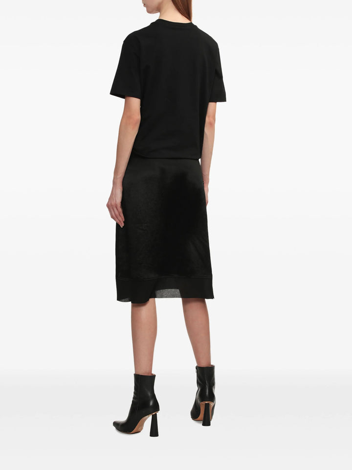 Draped T-Shirt Slip Combo Dress