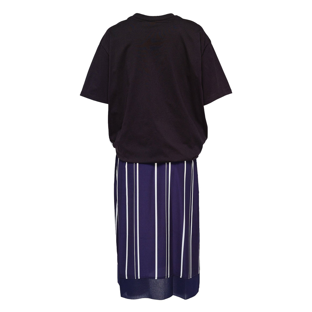 Draped T-Shirt Slip Combo Dress