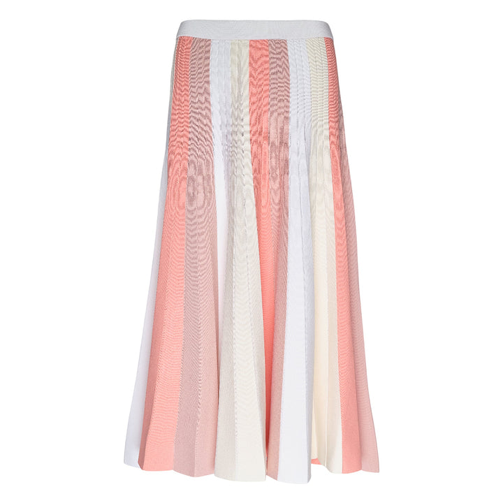 Colorblock Stripe Knit Skirt