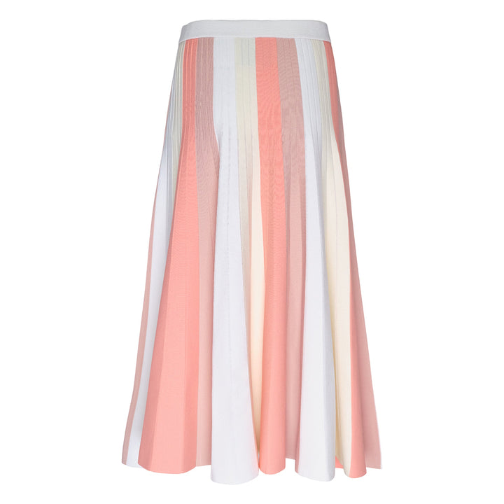Colorblock Stripe Knit Skirt