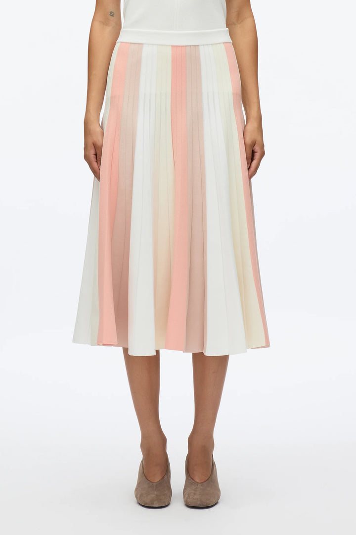 Colorblock Stripe Knit Skirt