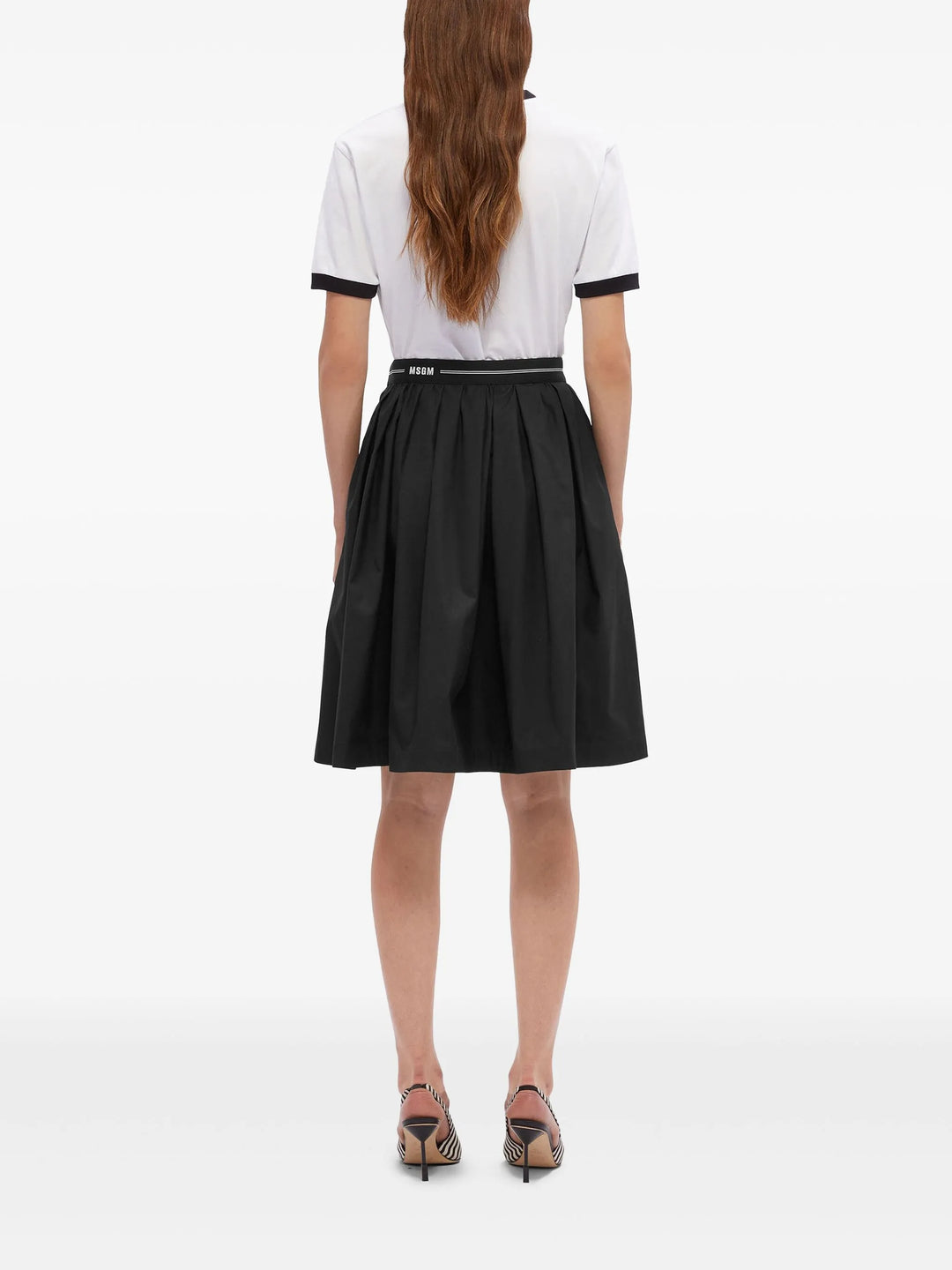 Elastic Logo Waistband Skirt