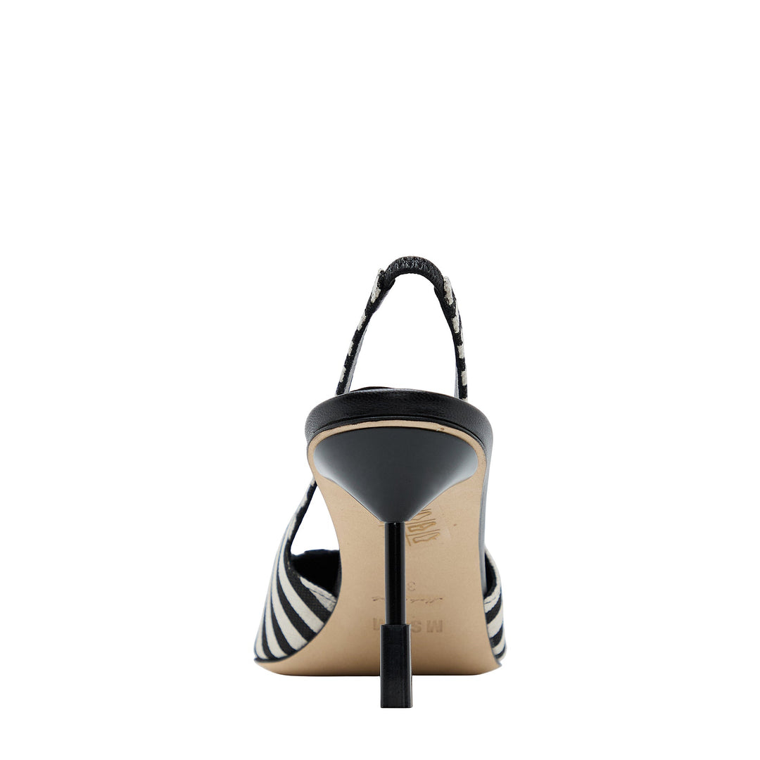Canvas Slingback Heels