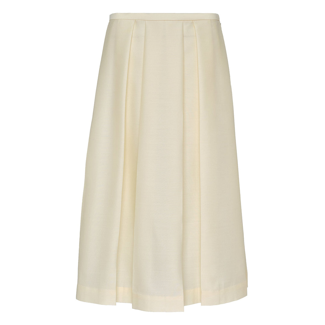 Wool Silk Twin Flower Skirt