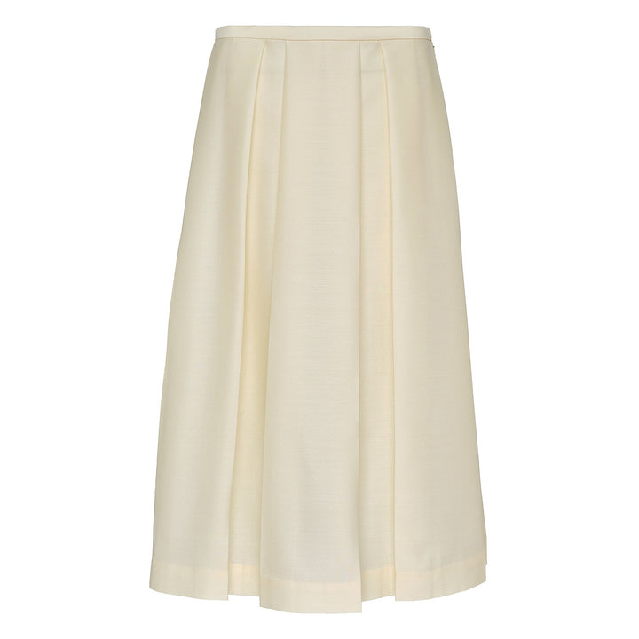 Wool Silk Twin Flower Skirt