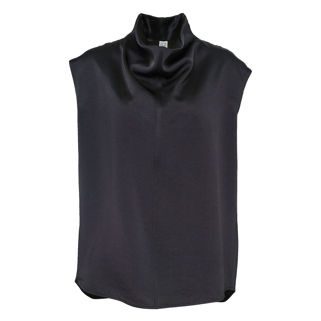 Sleeveless Funnel Neck Top