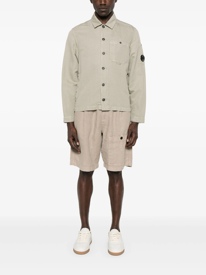 Cotton/Linen Lens Overshirt