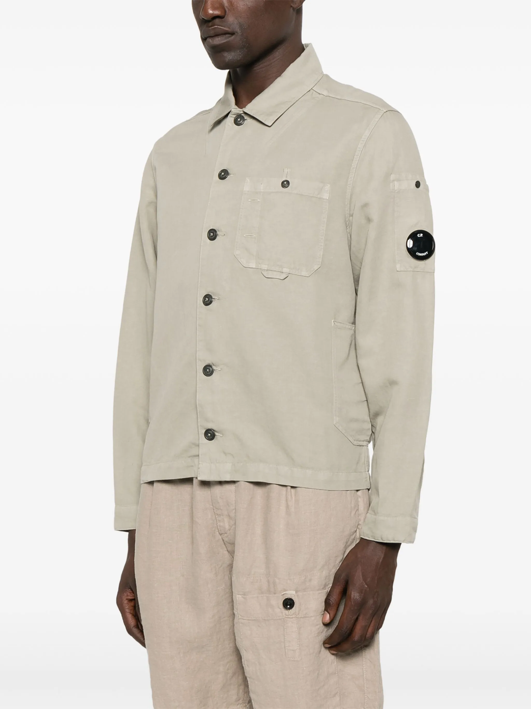 Cotton/Linen Lens Overshirt