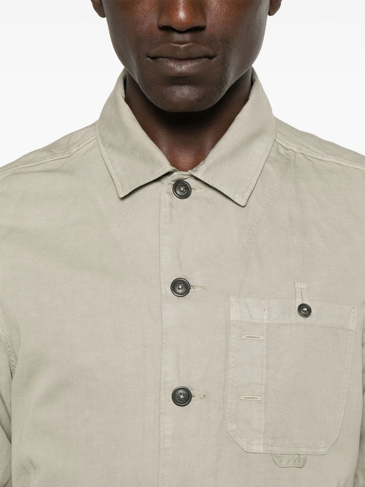Cotton/Linen Lens Overshirt