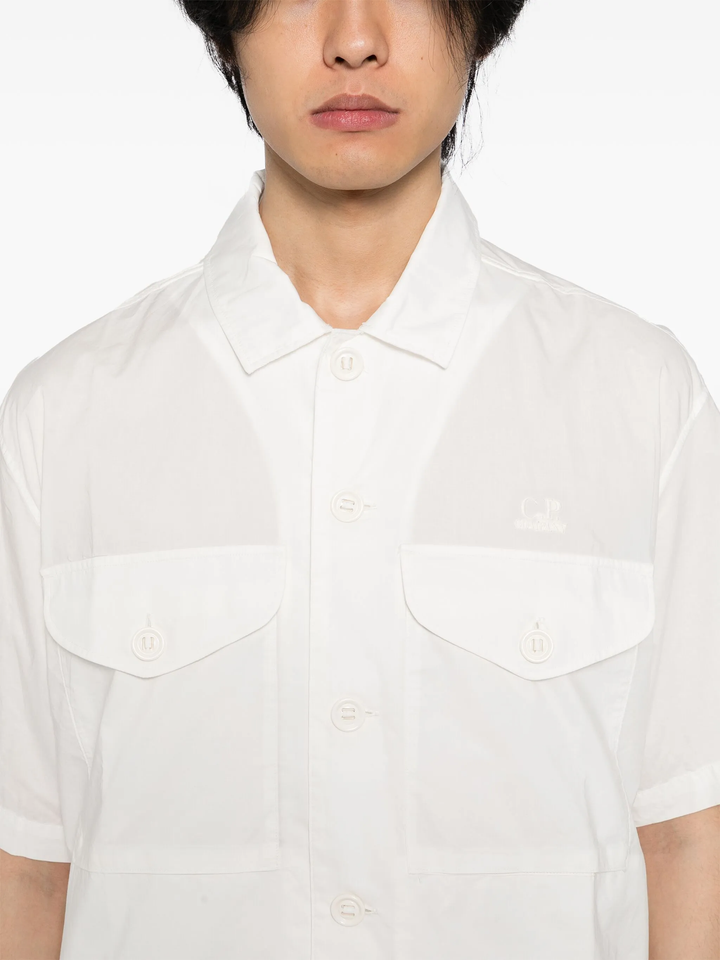 Boxy Short Sleeve Popeline Shirt