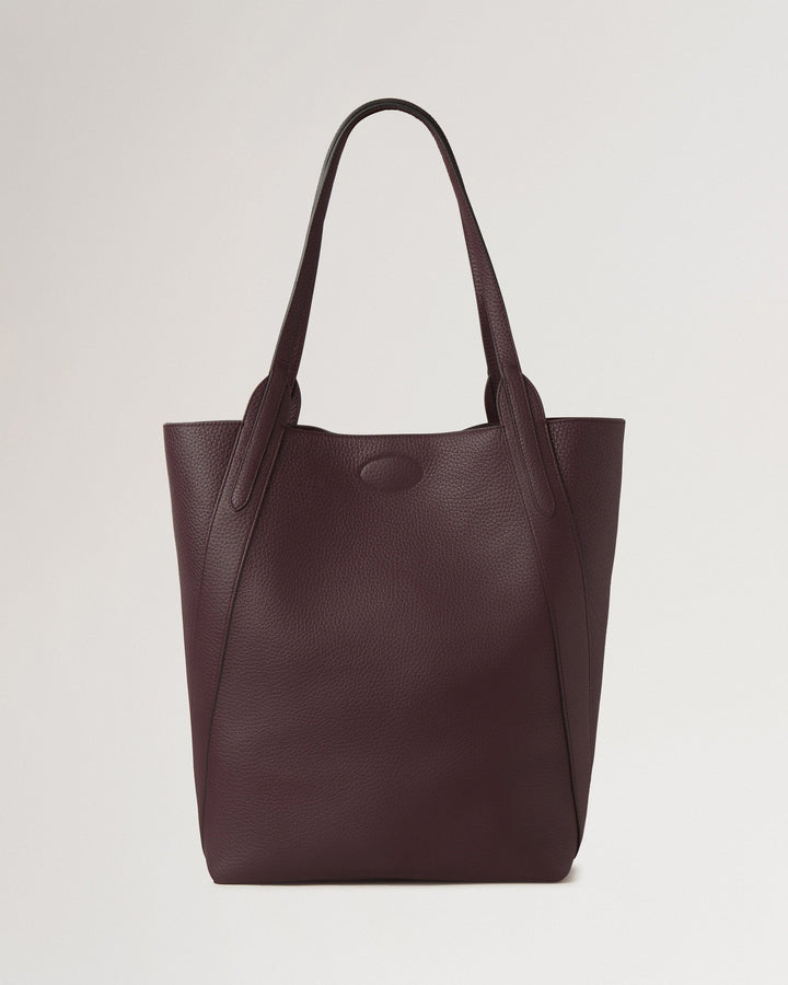 North South Bayswater Tote Black Cherry Heavy Grain