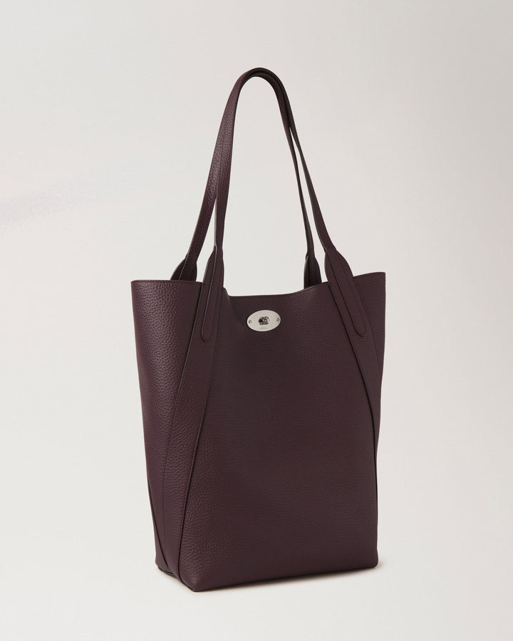 North South Bayswater Tote Black Cherry Heavy Grain