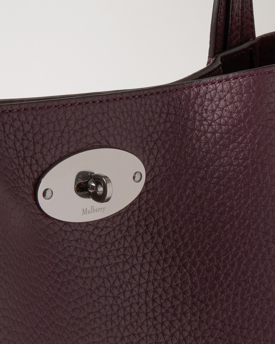 North South Bayswater Tote Black Cherry Heavy Grain