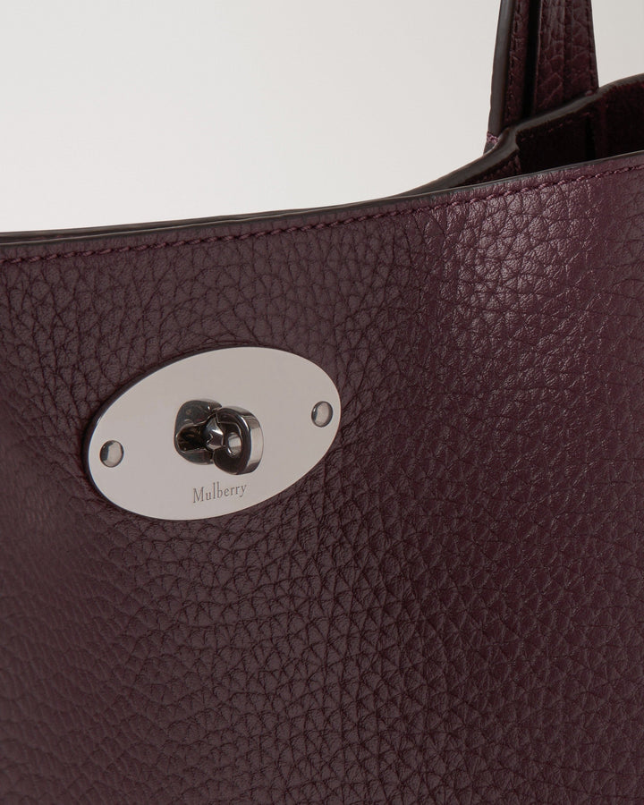 North South Bayswater Tote Black Cherry Heavy Grain