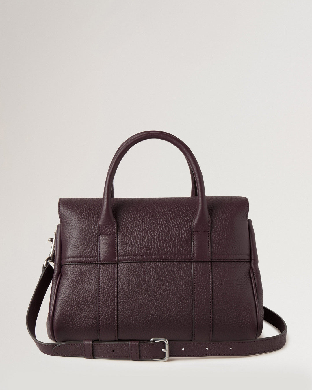 Bayswater Satchel Black Cherry Heavy Grain