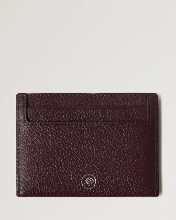 Credit Card Slip Black Cherry Small Classic Grain