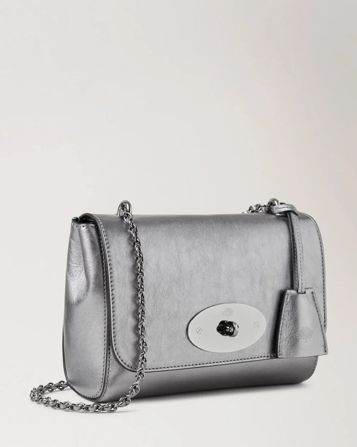 Lily Pewter Metallic Calf Nappa