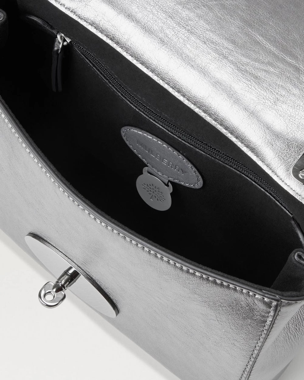 Lily Pewter Metallic Calf Nappa