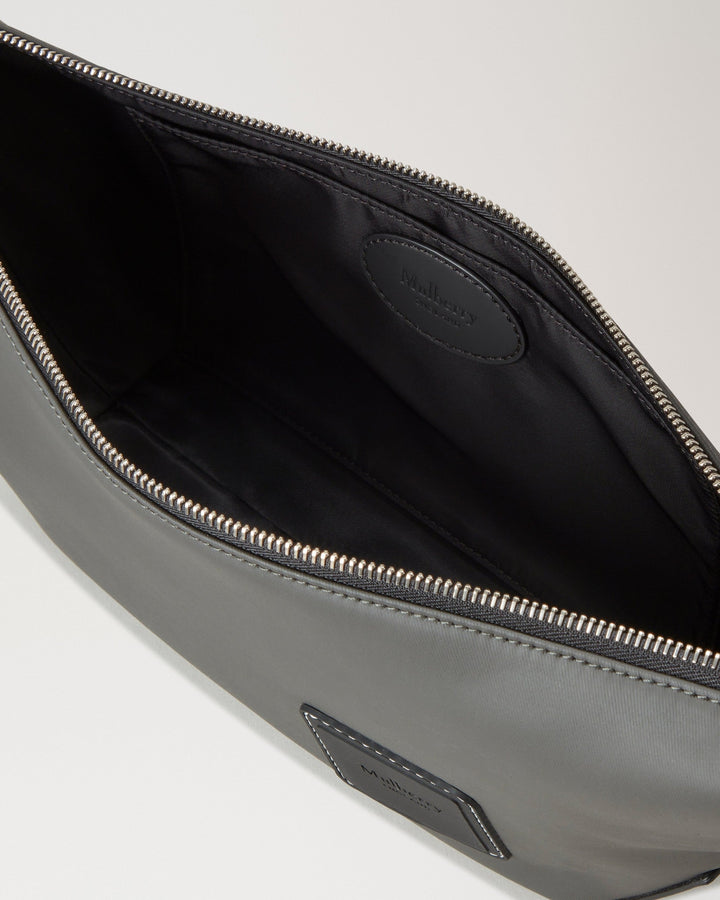 Dalston Crossbody Bag Asphalt & Black Coated Canvas & Rubberised Leather