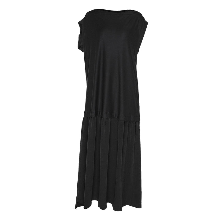 Crepe De Chine Cloth French Sleeve Dress