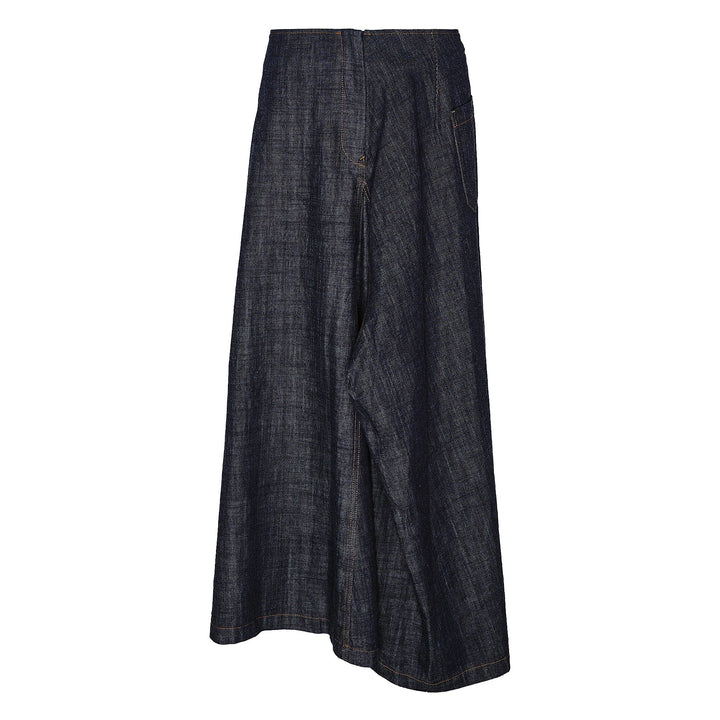 Panel Tucked Flare Skirt