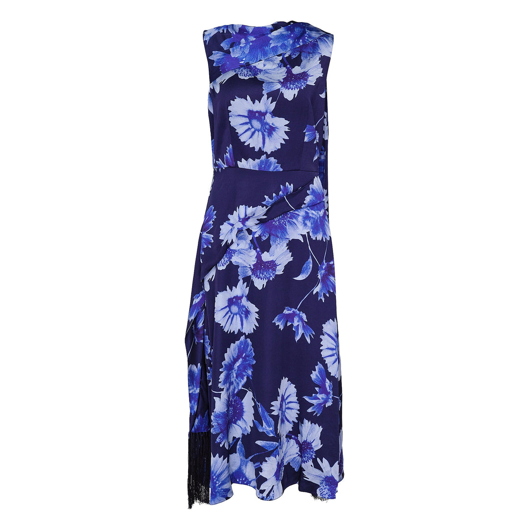 Draped Midi Cocktail Dress