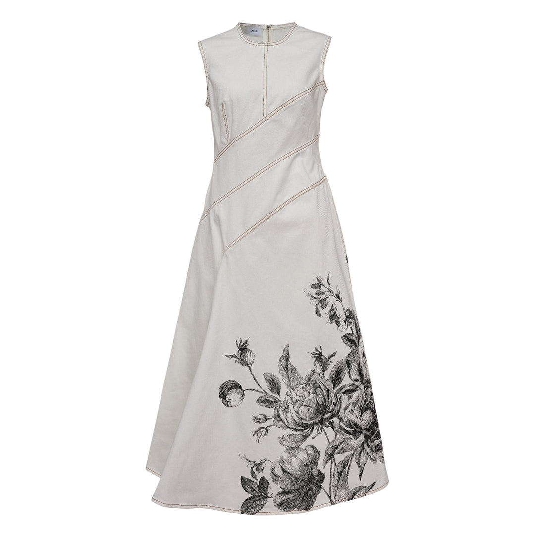 Sleeveless Midi Dress Denim