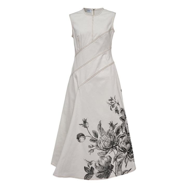 Sleeveless Midi Dress Denim