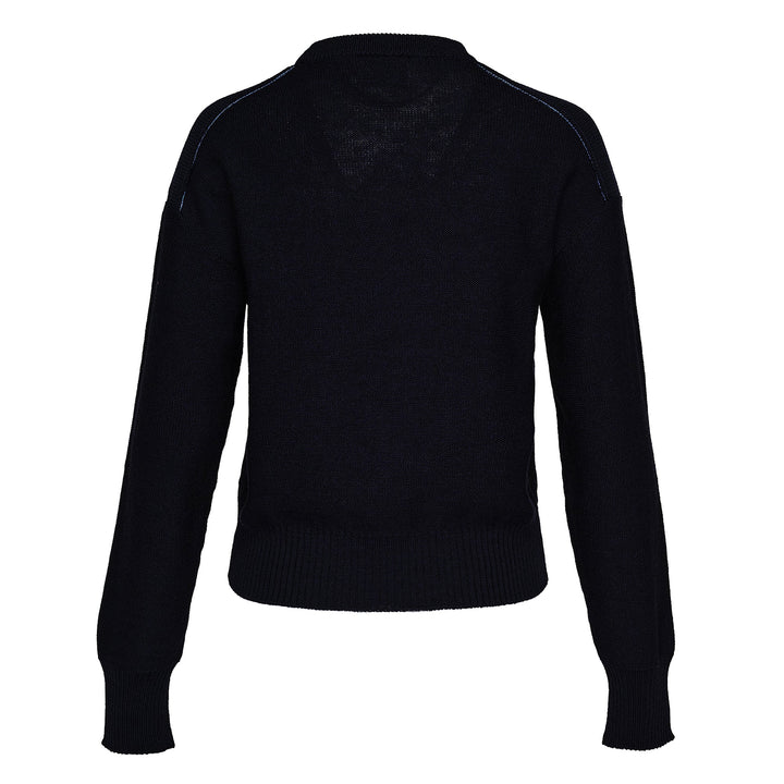 Cropped Jumper Merino Wool Intarsia