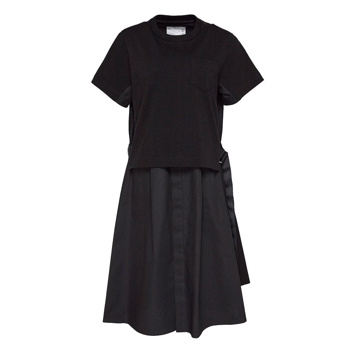 Cotton Poplin X Cotton Jersey Dress