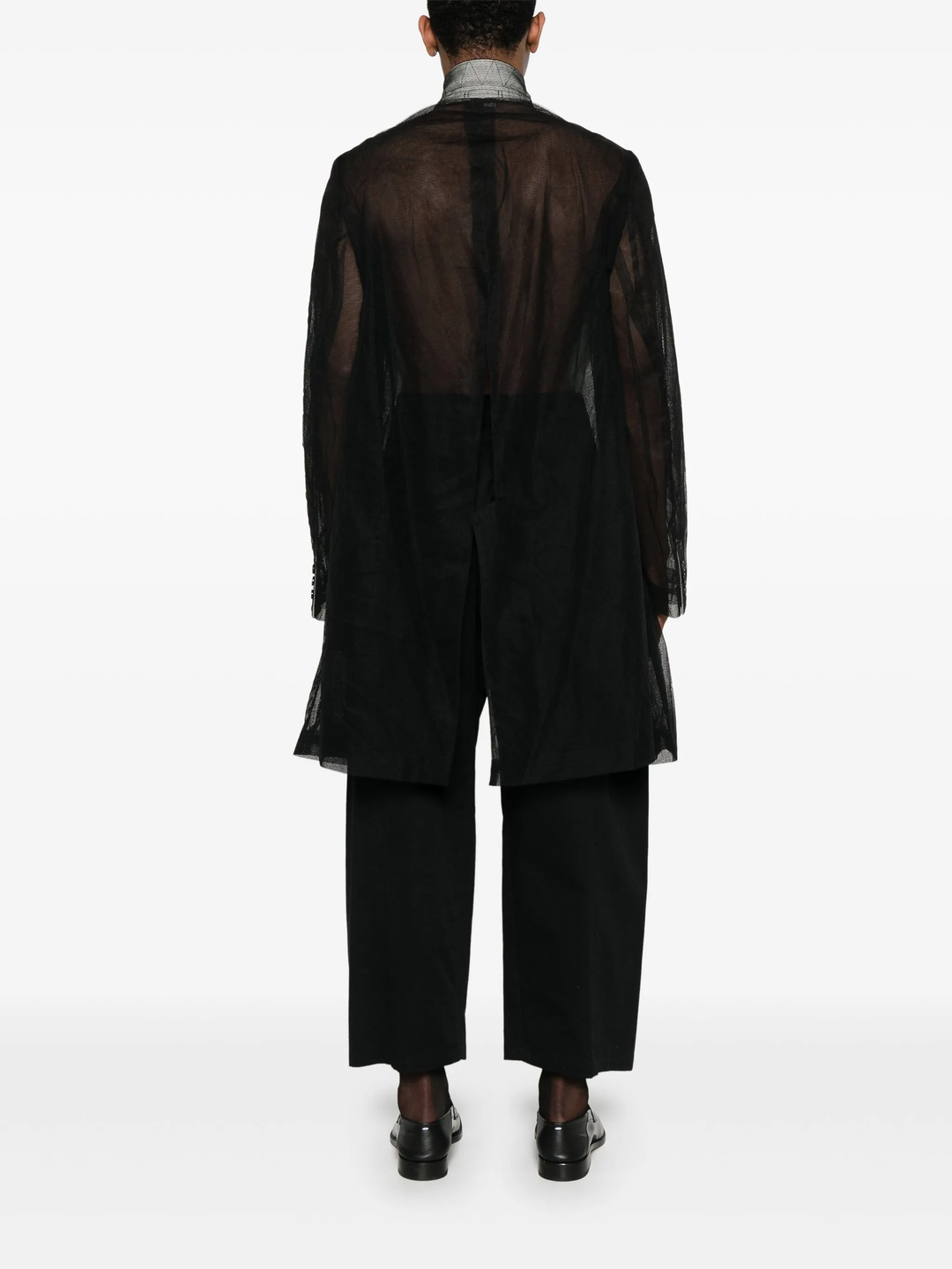 Nylon Tulle Long Jacket