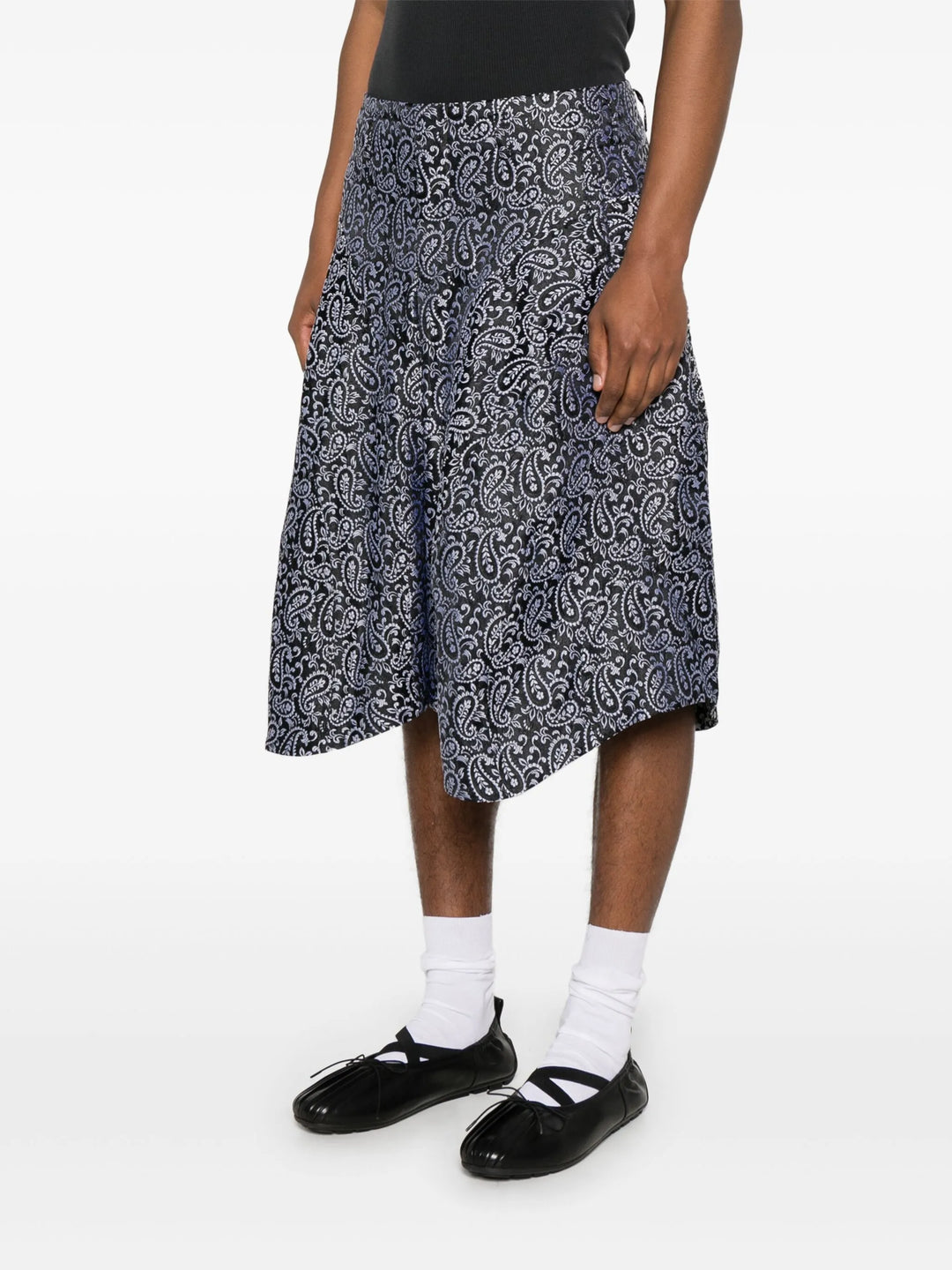 Polyester Jacquard Paisley Pattern Shorts