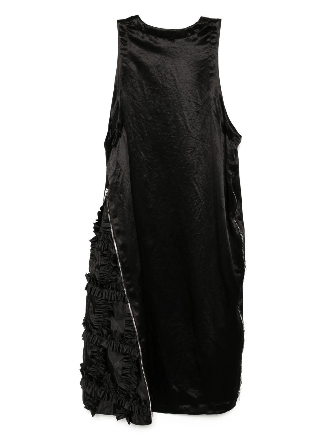 Acetate Rerime Satin × Polyester Dress