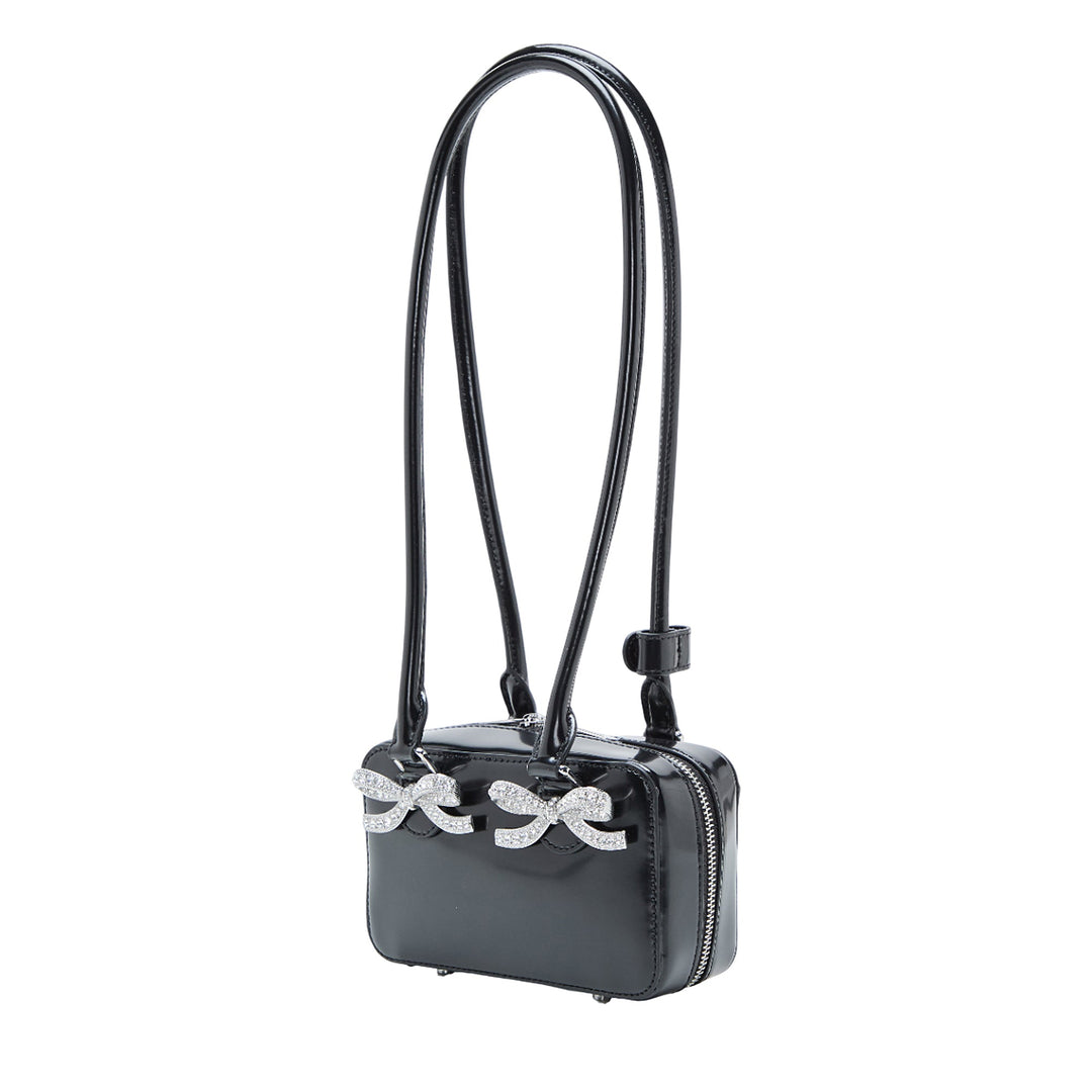 Black Leather Shoulder Bag