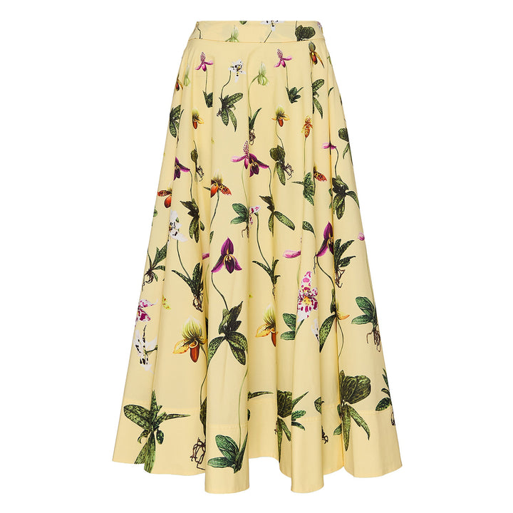 Orchid Poplin Circle Skirt