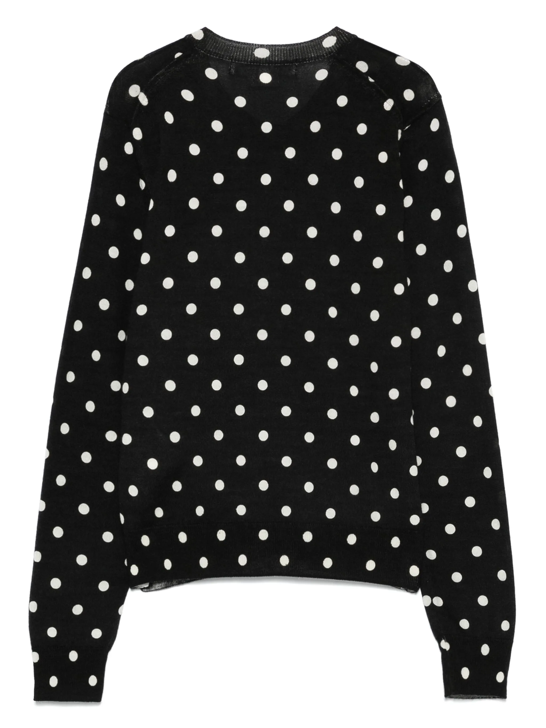 Polka Dots Pattern Print Jersey Cardigan