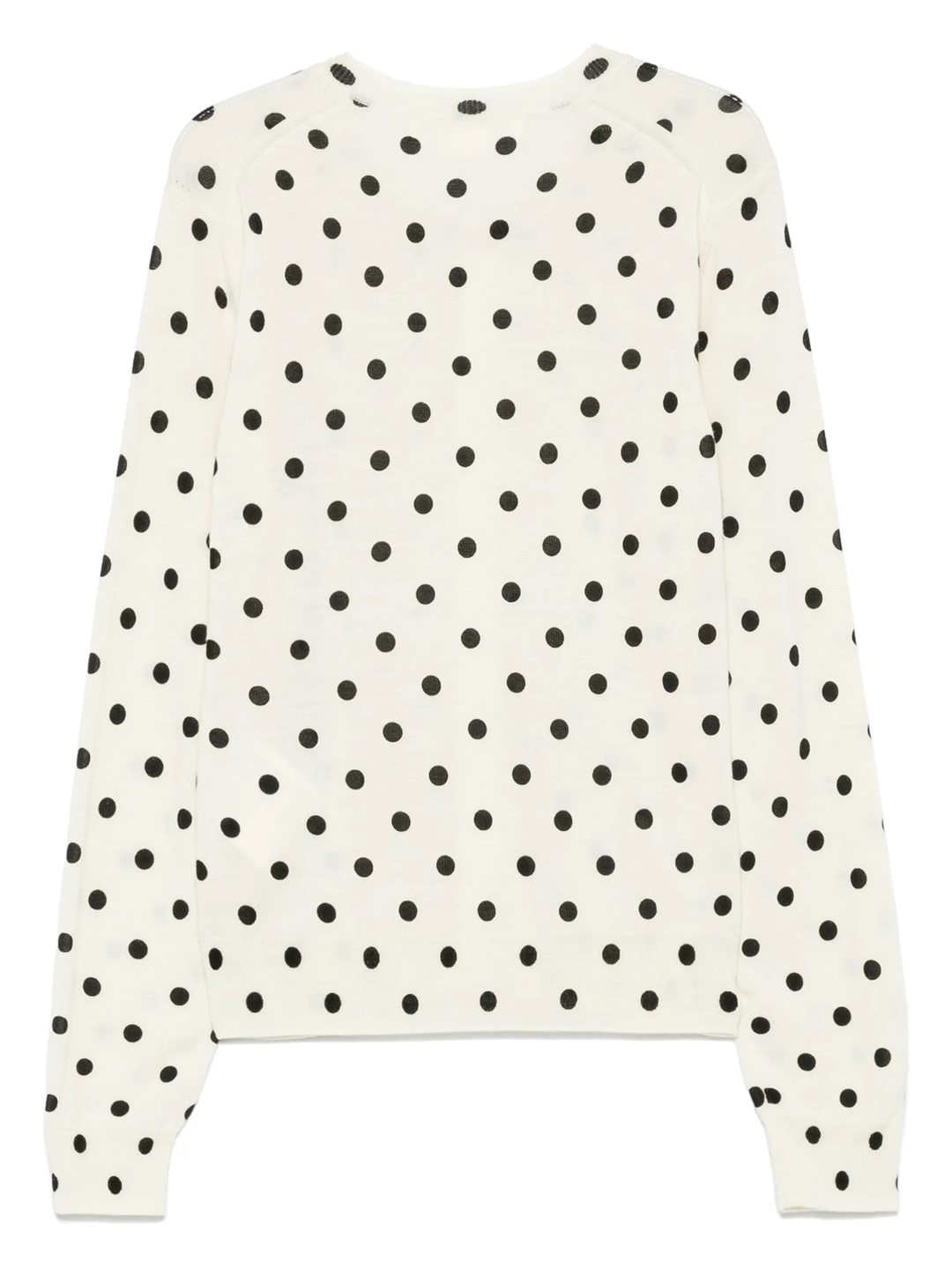 Polka Dots Pattern Print Jersey Cardigan
