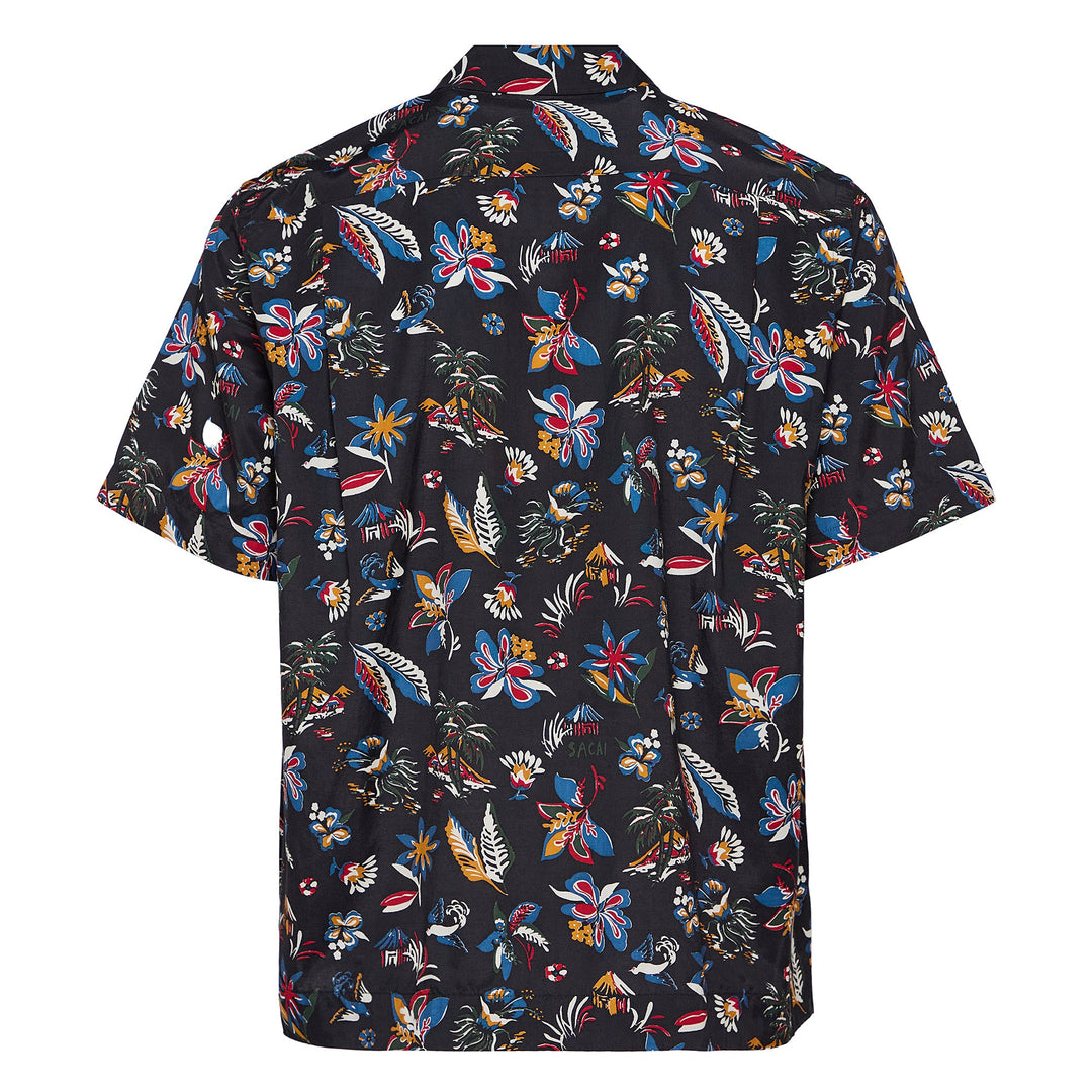 Car Race Tropical Print Shirt