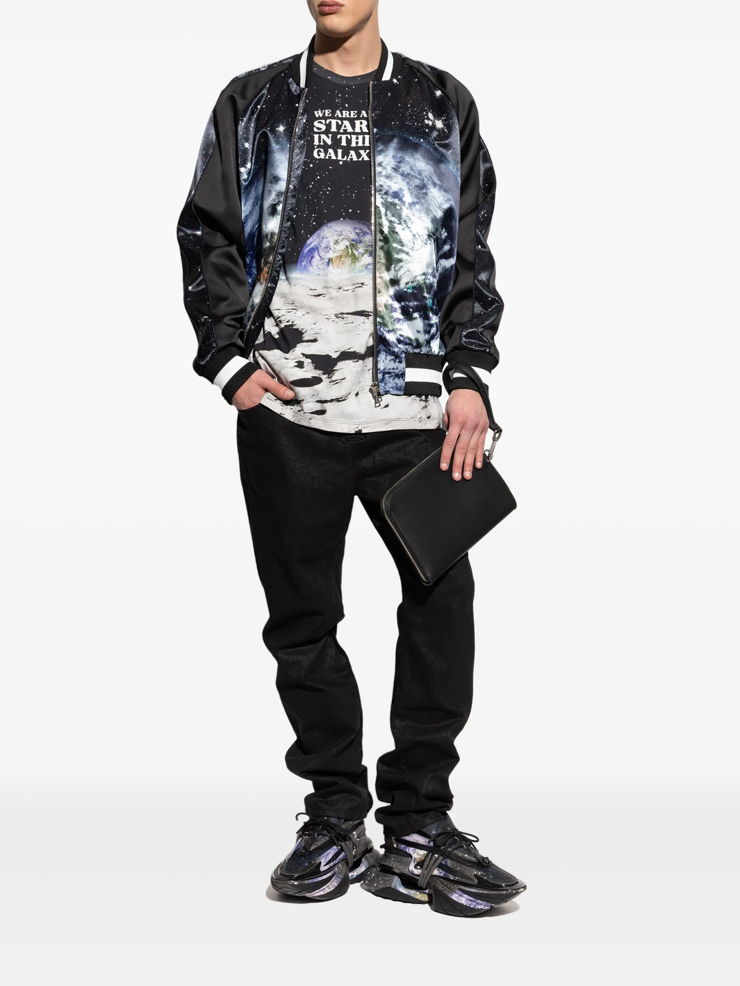 Earth Stars Print T-Shirt
